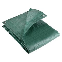 Economy Tarpaulin 80GSM - 3.5M x 3.5M (Green/Blue)