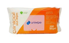 Uniwipe Clincical Midi Disinfectant Surface Wipes 200/Pack